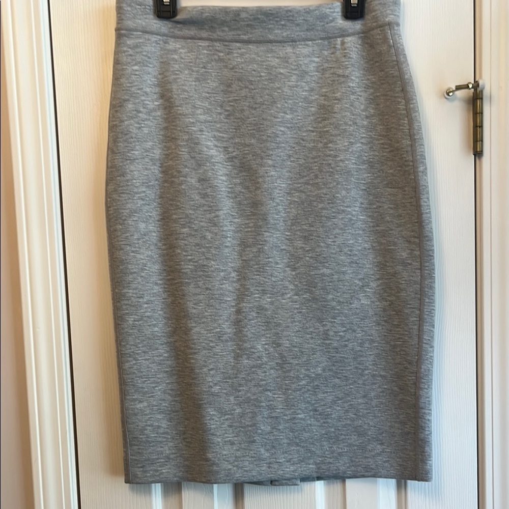 Gray Pencil Skirt